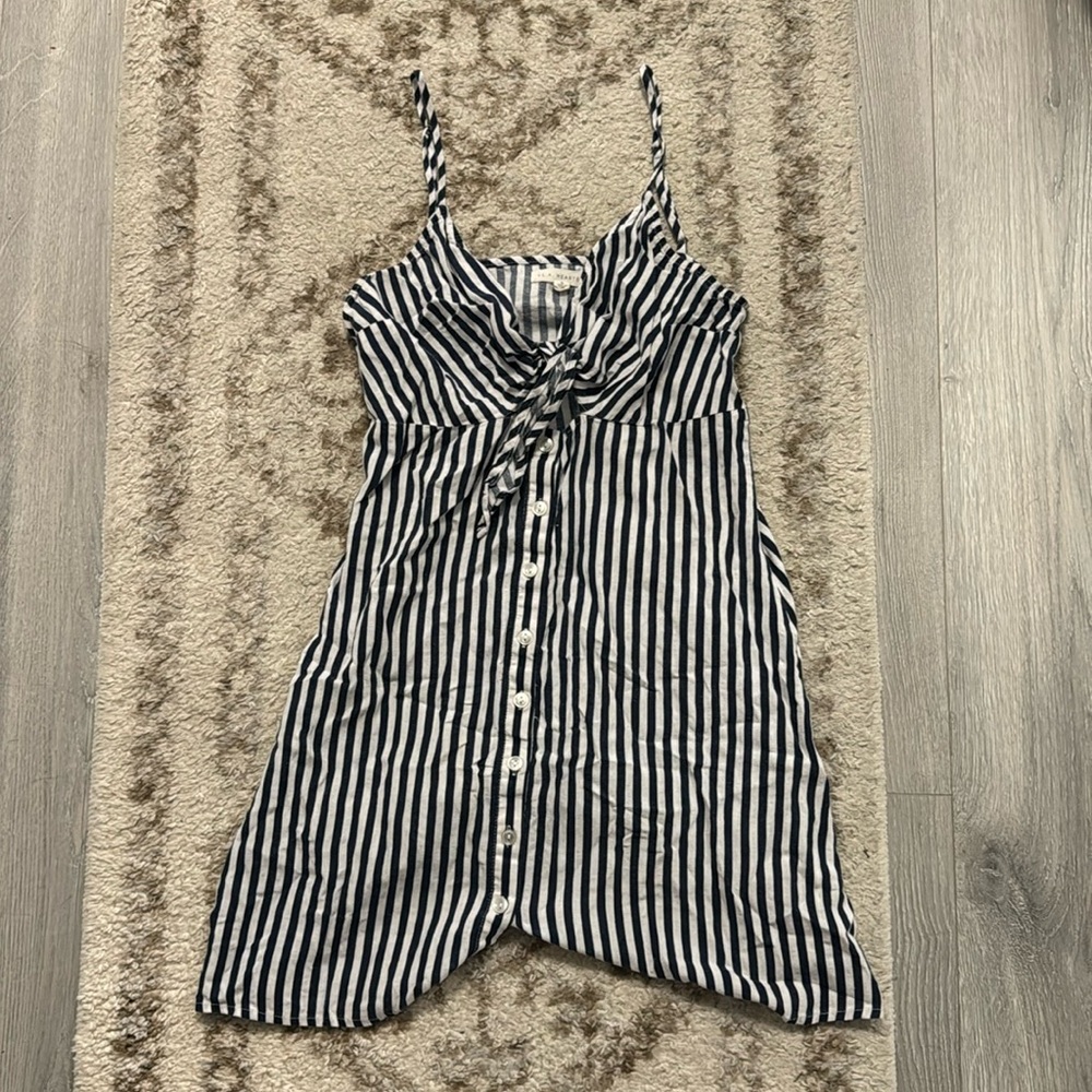 LA Hearts by PacSun Women's White and Navy Dress
Size